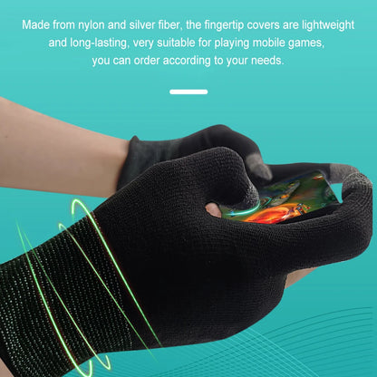 2Pcs Finger Thumb Sleeve Gloves for Gamer Non-Scratch Portable Mobile Gaming Gloves Gaming Accessories Comfortable Sweat Proof