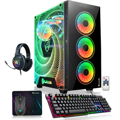 Prebuilt Gaming PC | Liquid Cooled | 12Th Gen Intel Core I7-12700F 12-Core Processor | Geforce RTX 3050 8GB Graphics | 16GB DDR4 RAM | 1TB Nvme SSD | 11AC Wi-Fi | Windows 11 Pro