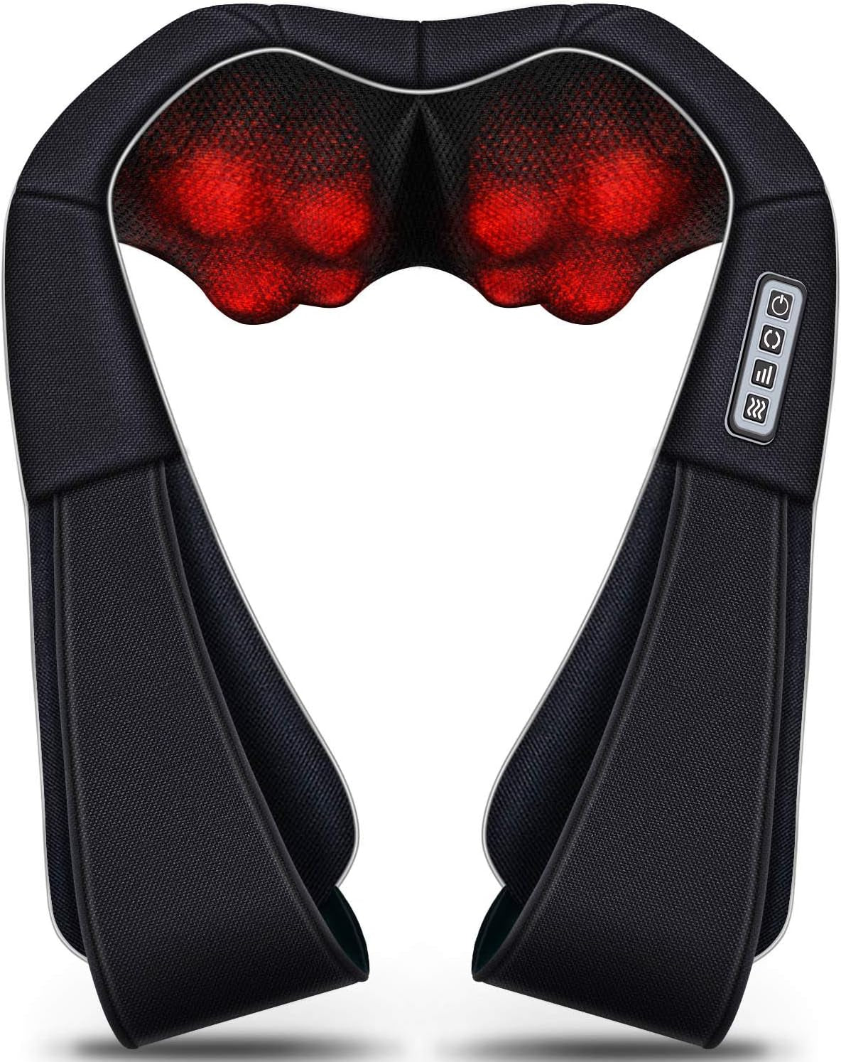 Shiatsu Neck and Shoulder Massager with Heat Deep Tissue Kneading Sports Recovery Massagers for Back, Foot, and Relaxation