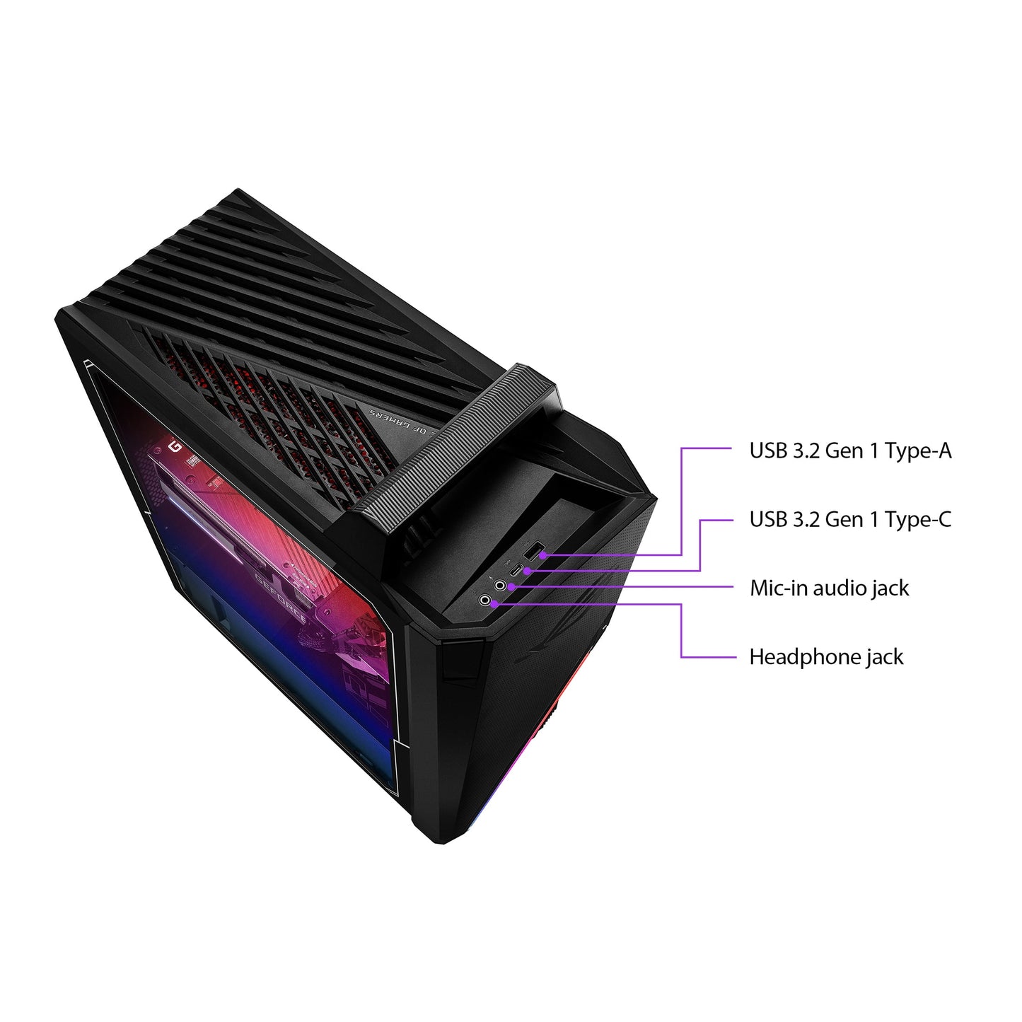 ROG Strix GT15 Gaming Desktop, Intel Core I7, 16GB DDR4, RTX 3080, 1TB SSD, Win 11, G15CF-WB786