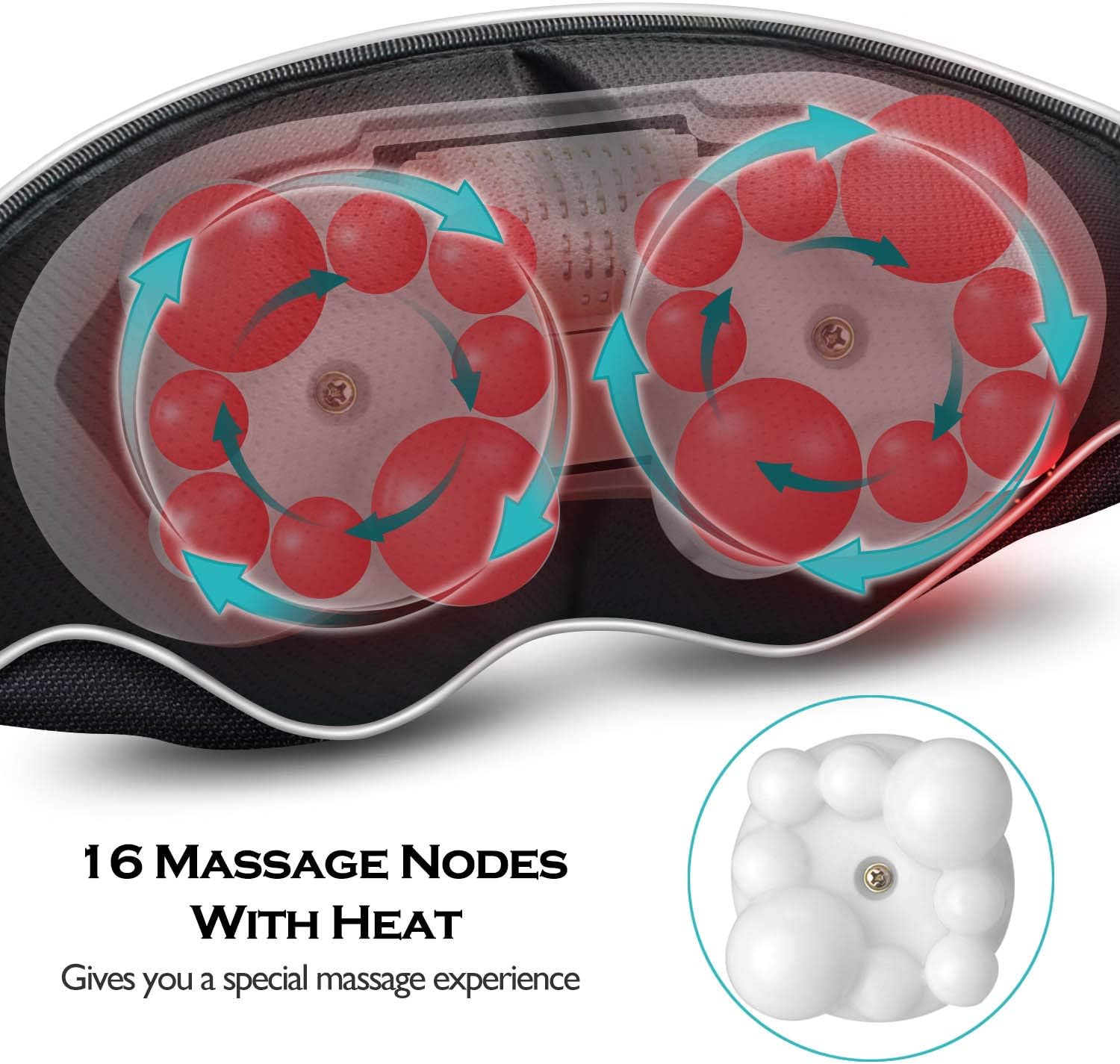 Shiatsu Neck and Shoulder Massager with Heat Deep Tissue Kneading Sports Recovery Massagers for Back, Foot, and Relaxation