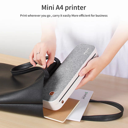 A40 Thermal Inkless Portable Printer, Supports US Letter & Legal Length, Wireless BT Mobile Travel Printer, Compatible with Android and Ios, Prints Documents,Tattoo Paper, Photos