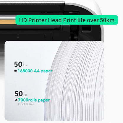 A40 Thermal Inkless Portable Printer, Supports US Letter & Legal Length, Wireless BT Mobile Travel Printer, Compatible with Android and Ios, Prints Documents,Tattoo Paper, Photos