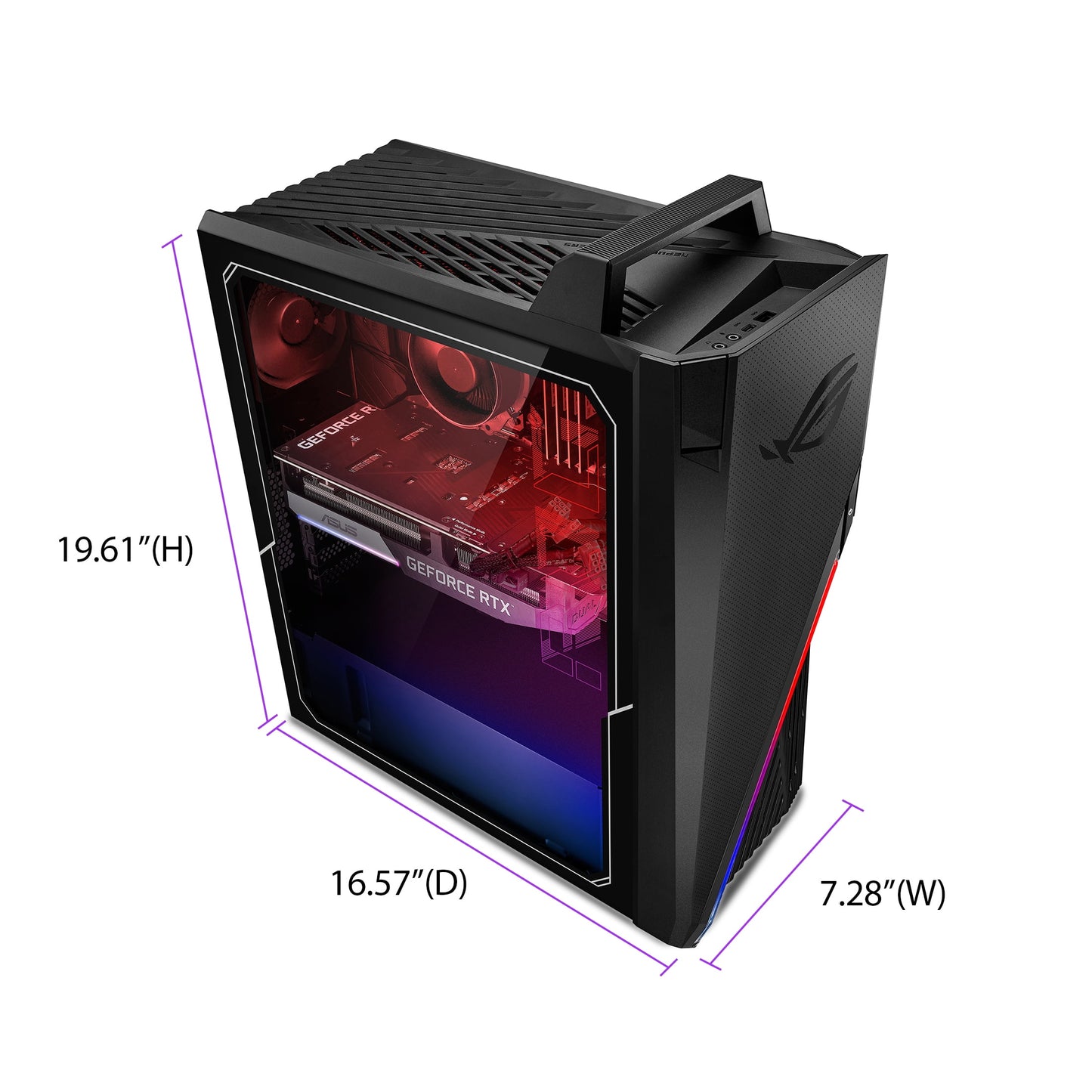 ROG Strix GT15 Gaming Desktop, Intel Core I7, 16GB DDR4, RTX 3080, 1TB SSD, Win 11, G15CF-WB786